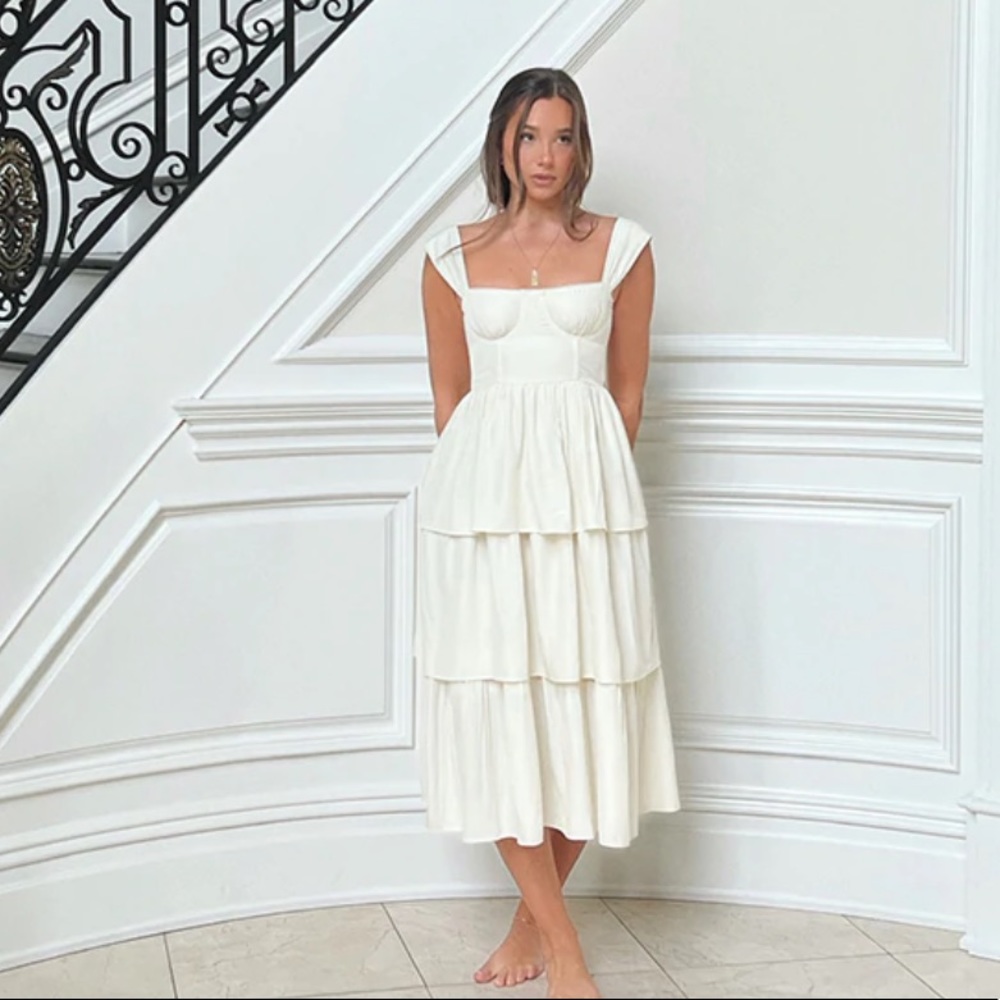 WeWoreWhat - LIMITED EDITION - CORSET POPLIN DRESS